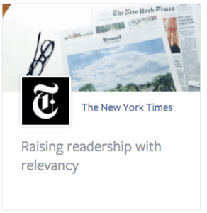 Facebook says the New York Times can drive readership by advertising on their network . . . but them elevating fake news through their algorithm doesn't affect its spread?