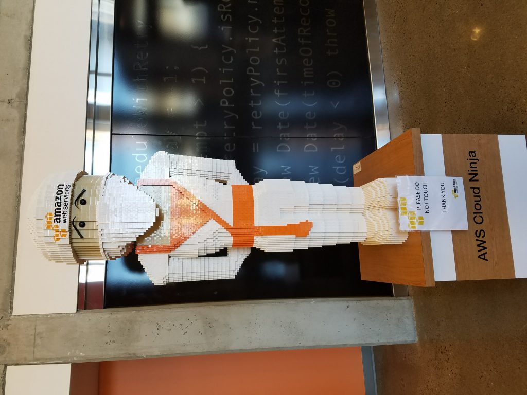 In the AWS lobby